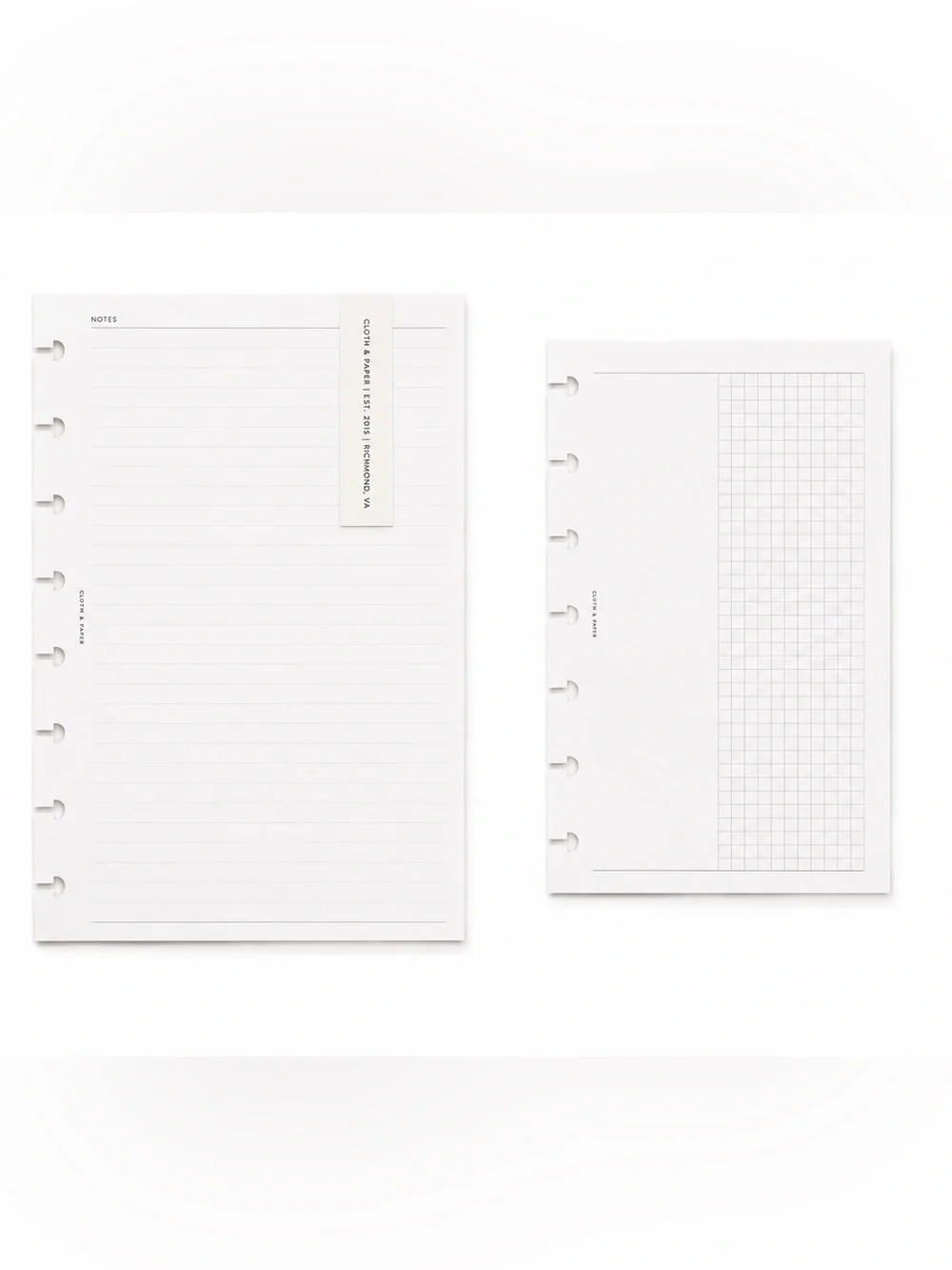 Cloth & Paper Disc Planner Bundle Vegan Leather HP Mini Half Letter Levenger